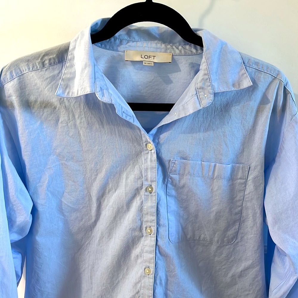Loft Pocket Button Down Shirt